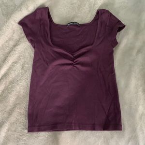 purple brandy melville short sleeve shirt